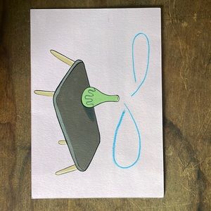 Mark Mulroney Original 6.5” X 4.5” watercolor. Signed by the artist